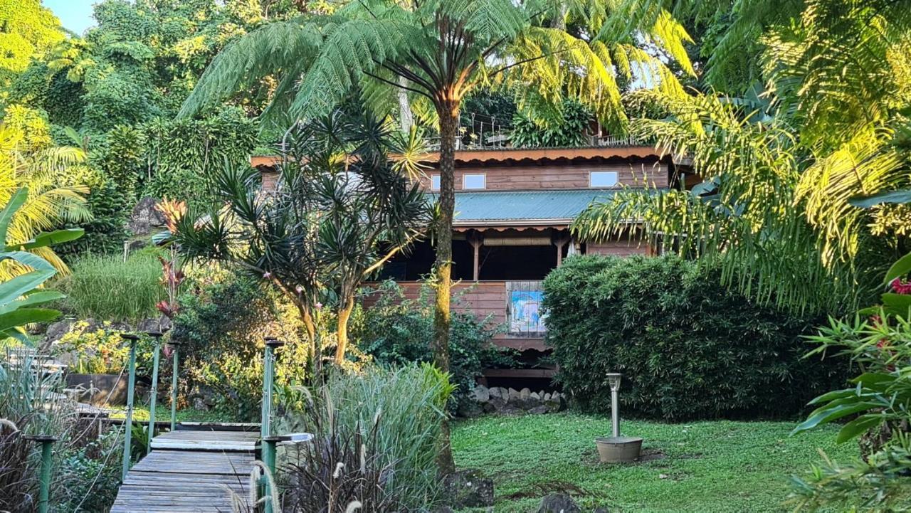 Les Bananes Vertes Ecolodges Saint-Claude Exterior foto